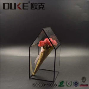 ออกแบบ Perspex ล้างจอแสดงผลคริลิคขนาดเล็กกล่องดอกไม้/ของเล่น