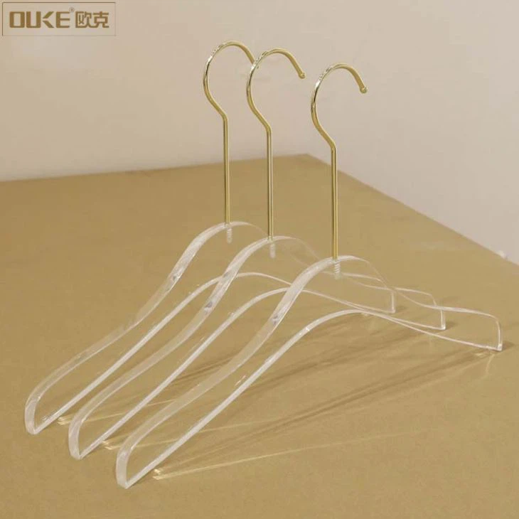 New Design Luxury Clear Acrylic Hanger