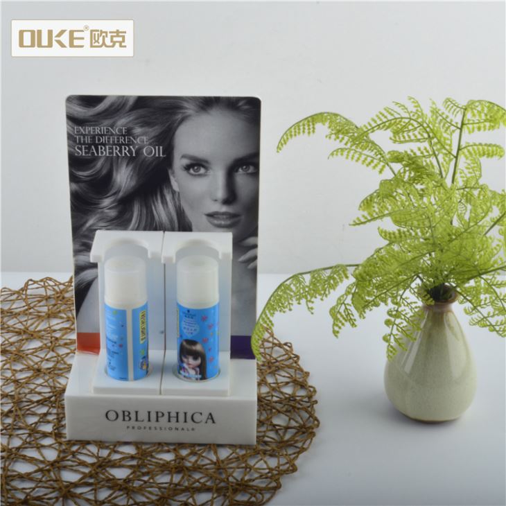 New Design White Acrylic Cosmetic Display Stand
