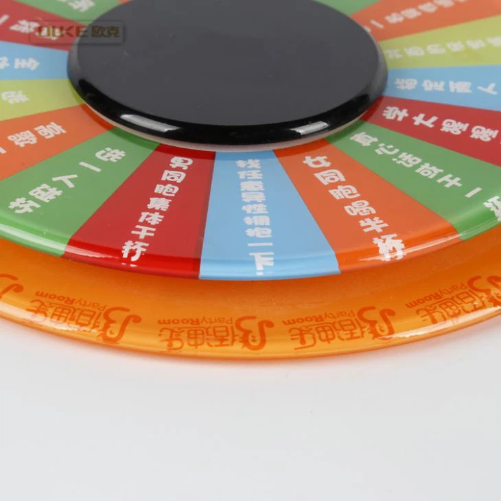 Round Large Plastic Acrylic Ktv Game Turntable